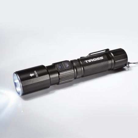 Mocna latarka LED akumulatorowa 1000lm z zoomem